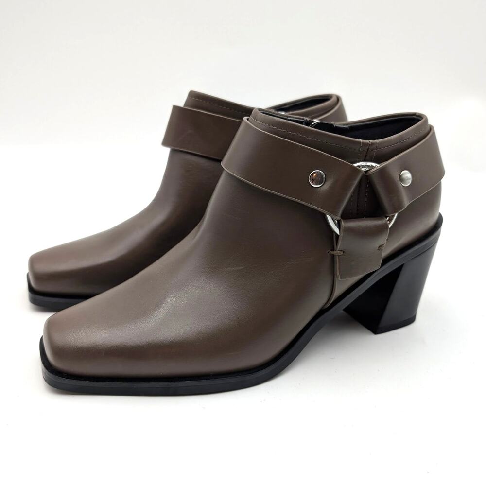 Sarto by Franco Sarto Imogen Harness Bootie Women's Brown Size US7.5M EU38
